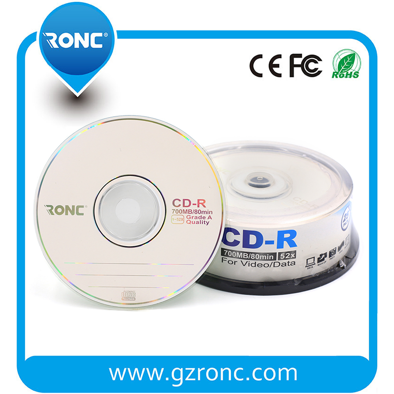 Чистые CD-R диски 12см, 700МБ, 52x