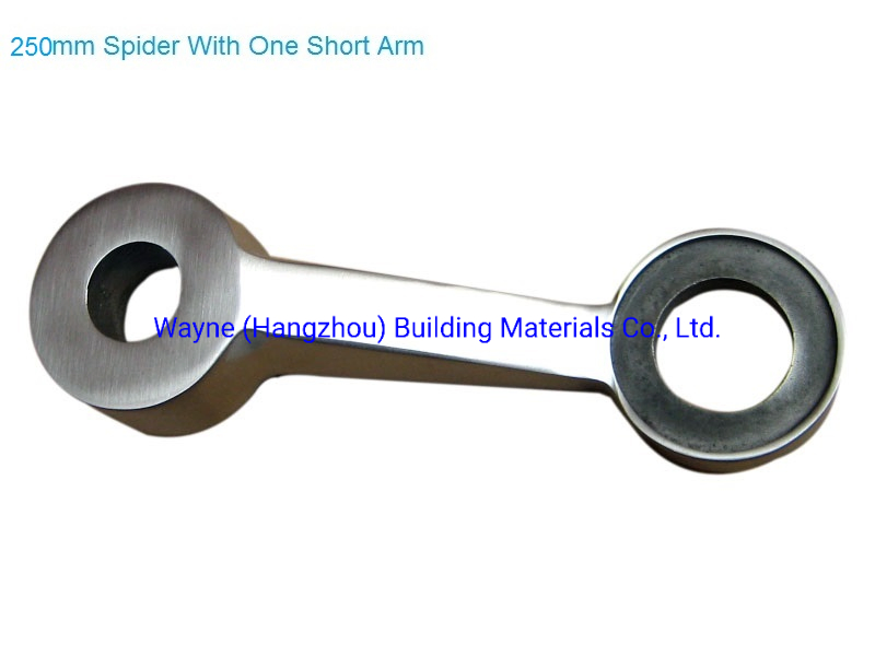 250mm Stainless Steel Glass Spider with One Short Arm; Glass Fitting Hardware, Point-Fixed Curtain Wall Hardware with High Quality and Best Price