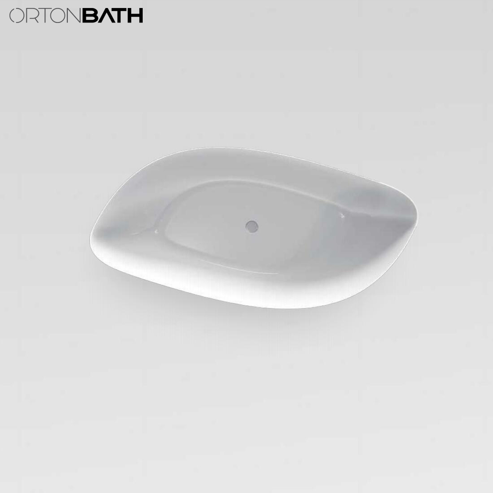 Акриловая ванна Ortonbath Glossy White Diamond с гидромассажем