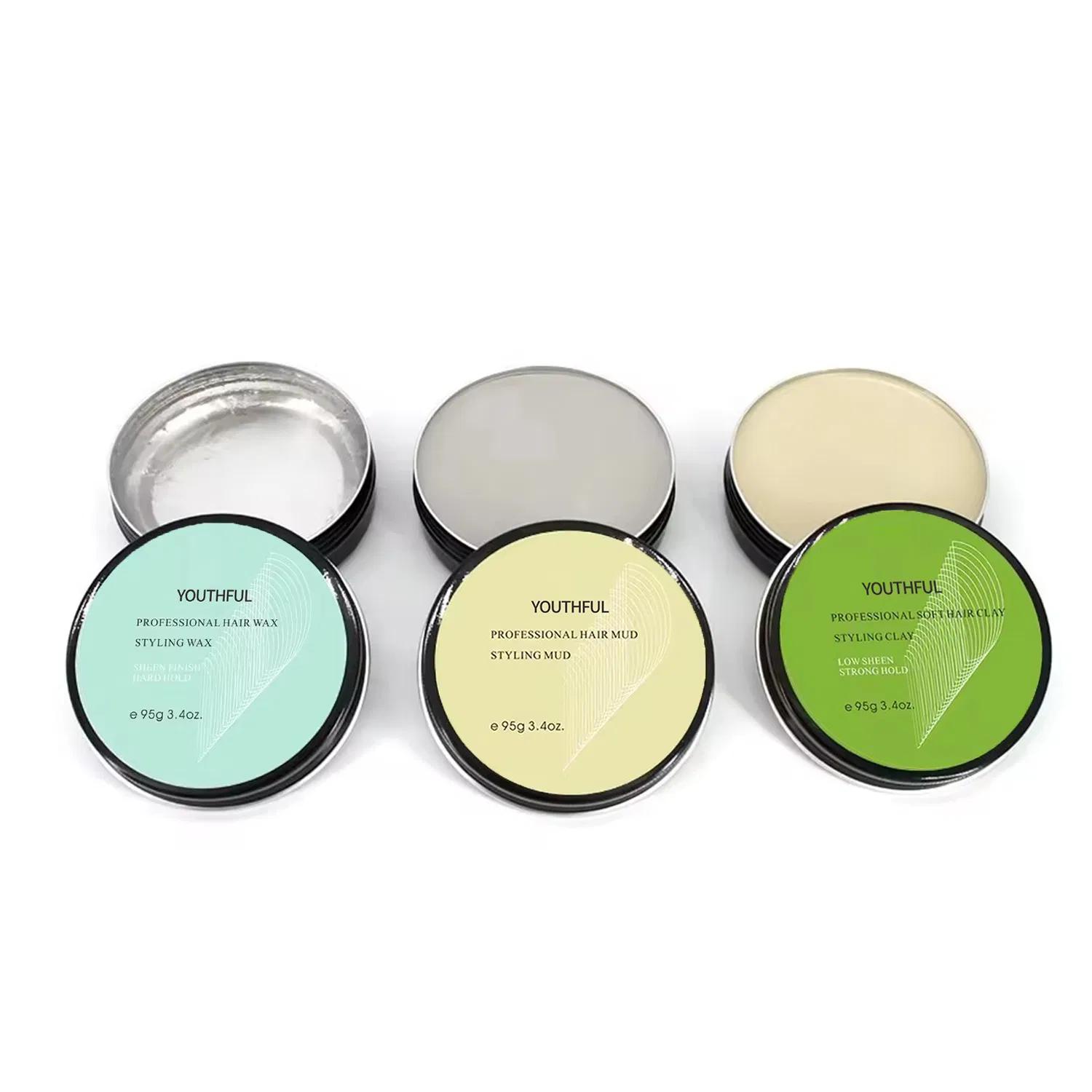 Private Label OEM Strong Hold Hair Mud Pomade Mens Hair Styling Products
