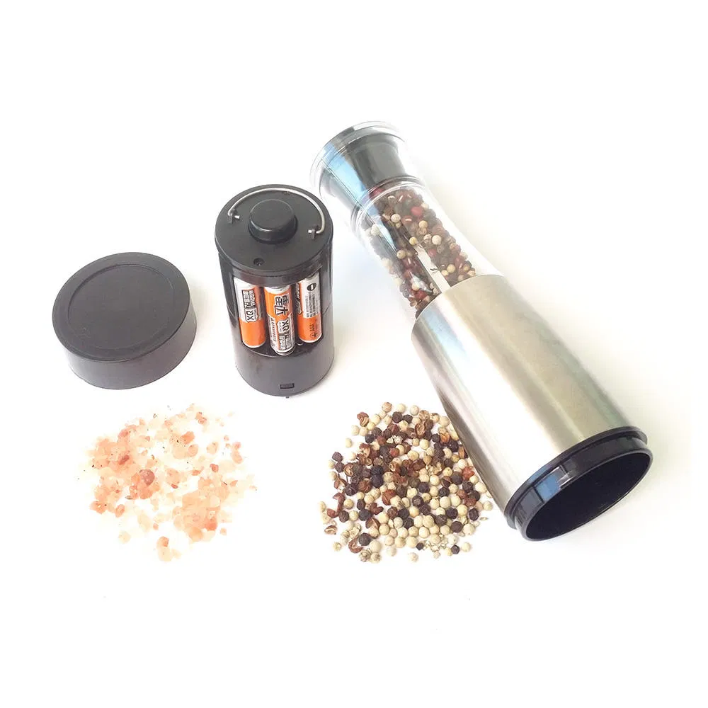 Factory Wholesale Electric Salt and Pepper Grinder Set Gravity Pepper Mill