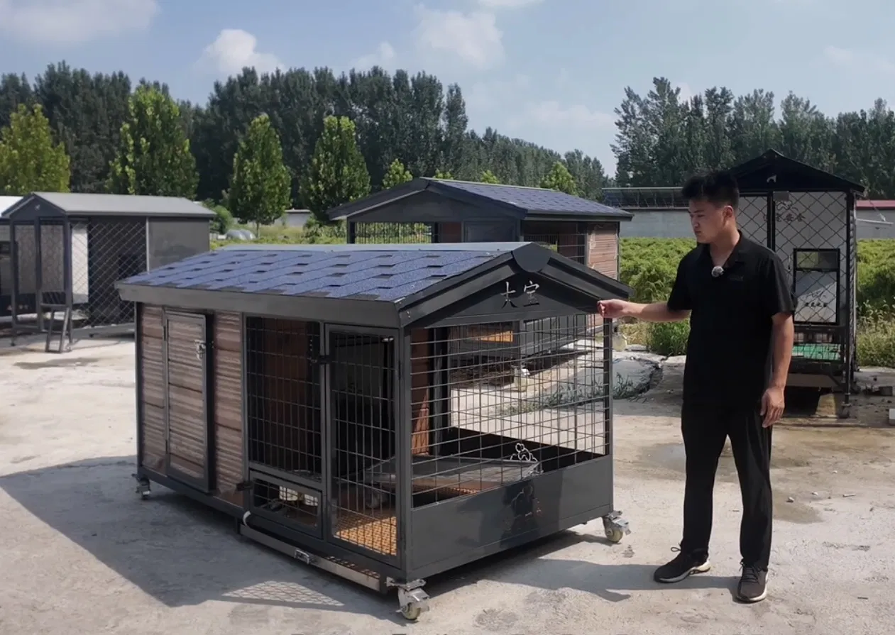 Animal Pet Dog Kennel Crate House Big Wooden Dog Cage House