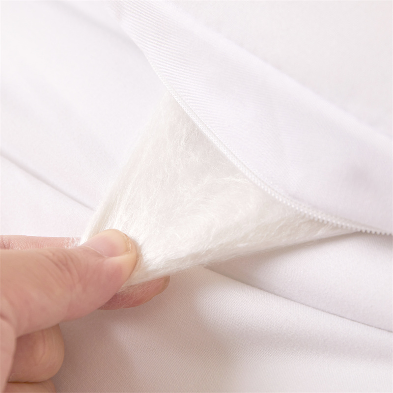 White Bed Textile Bedding Set No Duvet Cover Silk Floss Colchas Colcha Embroidery Quilt for Cold Sleepers