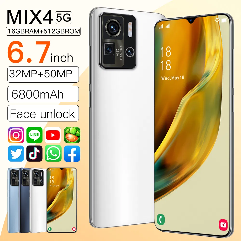 Mix 4 Cellphone 12/256GB Mobile Phone 6.67"108MP 12GB RAM SD888 Android Smartphone