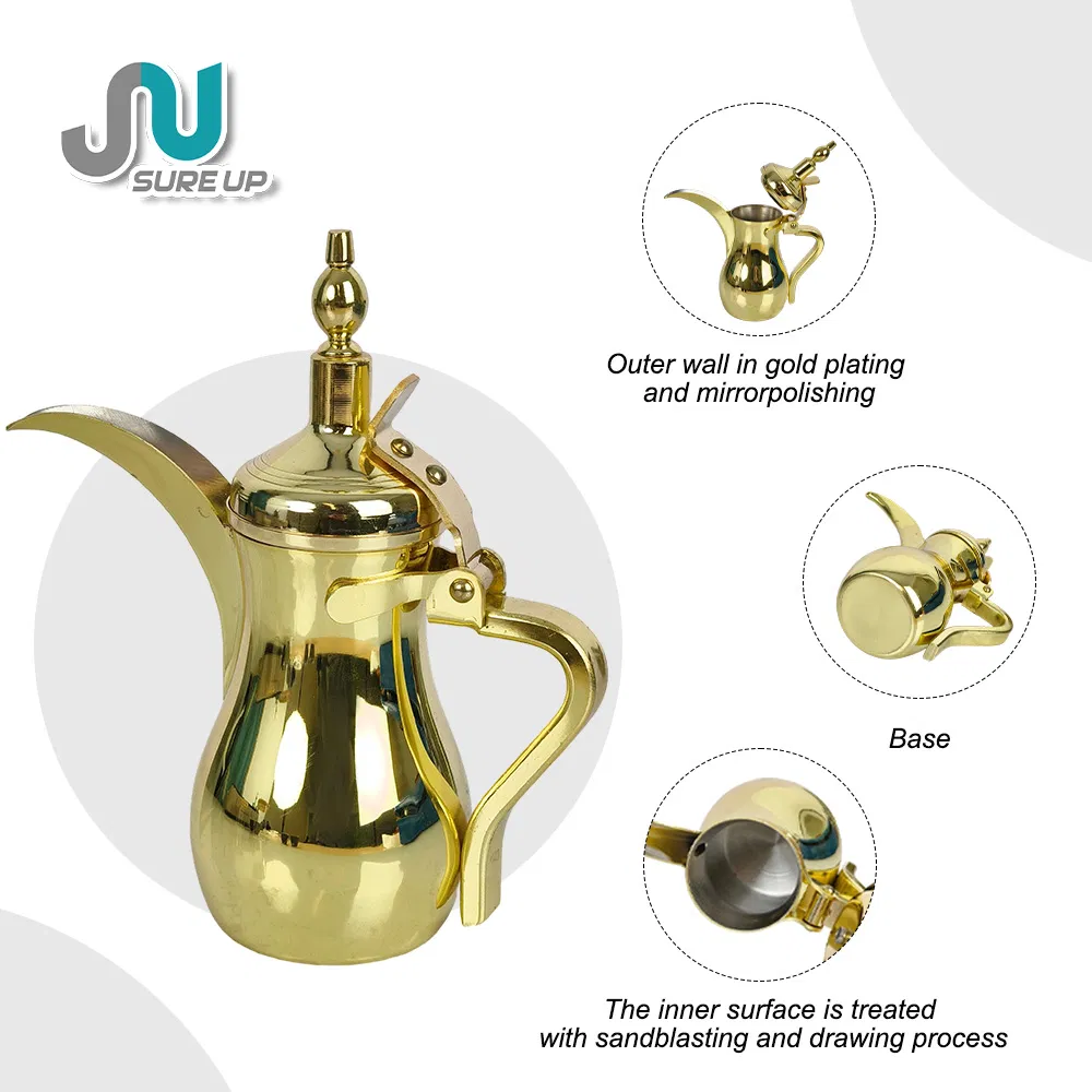 Набор Dallah Luxury: далла, стакан, фляга, кожаный чехол