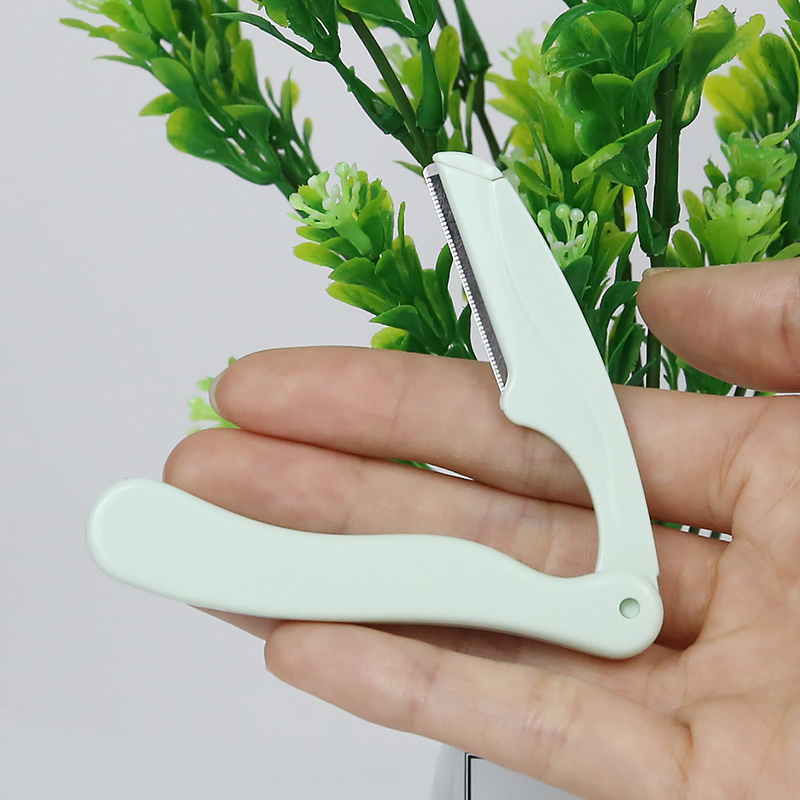 Premium Foldable Eyebrow Grooming Tool with Sharp Stainless Steel Blades