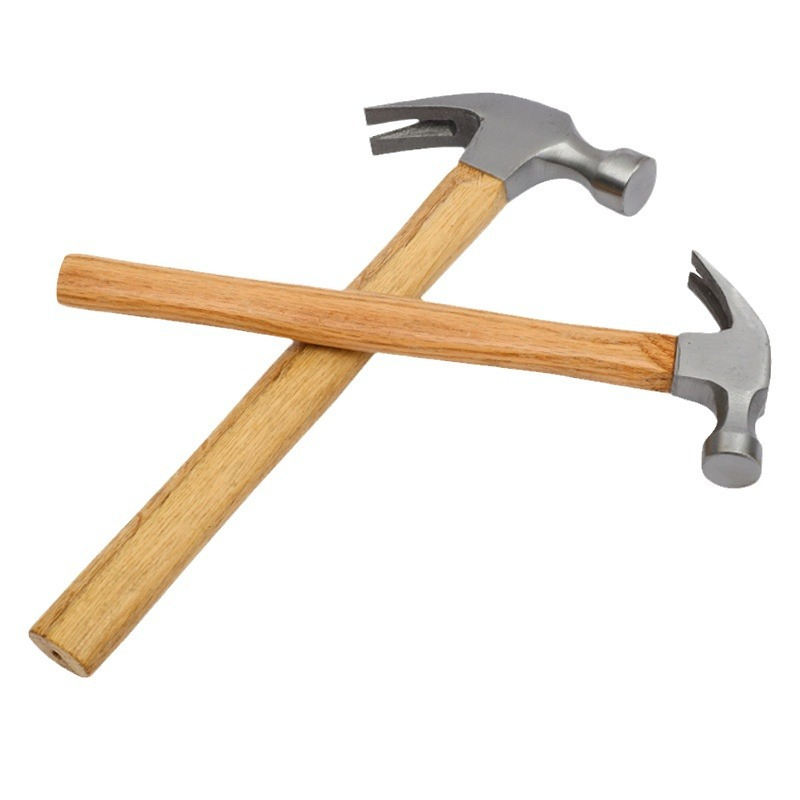 Versatile Wooden Handled Hammer with Sheep Horn Head