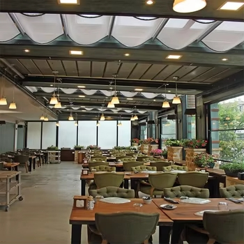 Sunshade Gazebo Waterproof Electric Awning Outdoor Retractable Roof