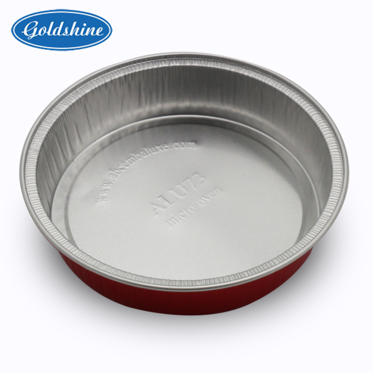 Small Takeaway Round Color Aluminum Foil Container for Baking Cake Bread