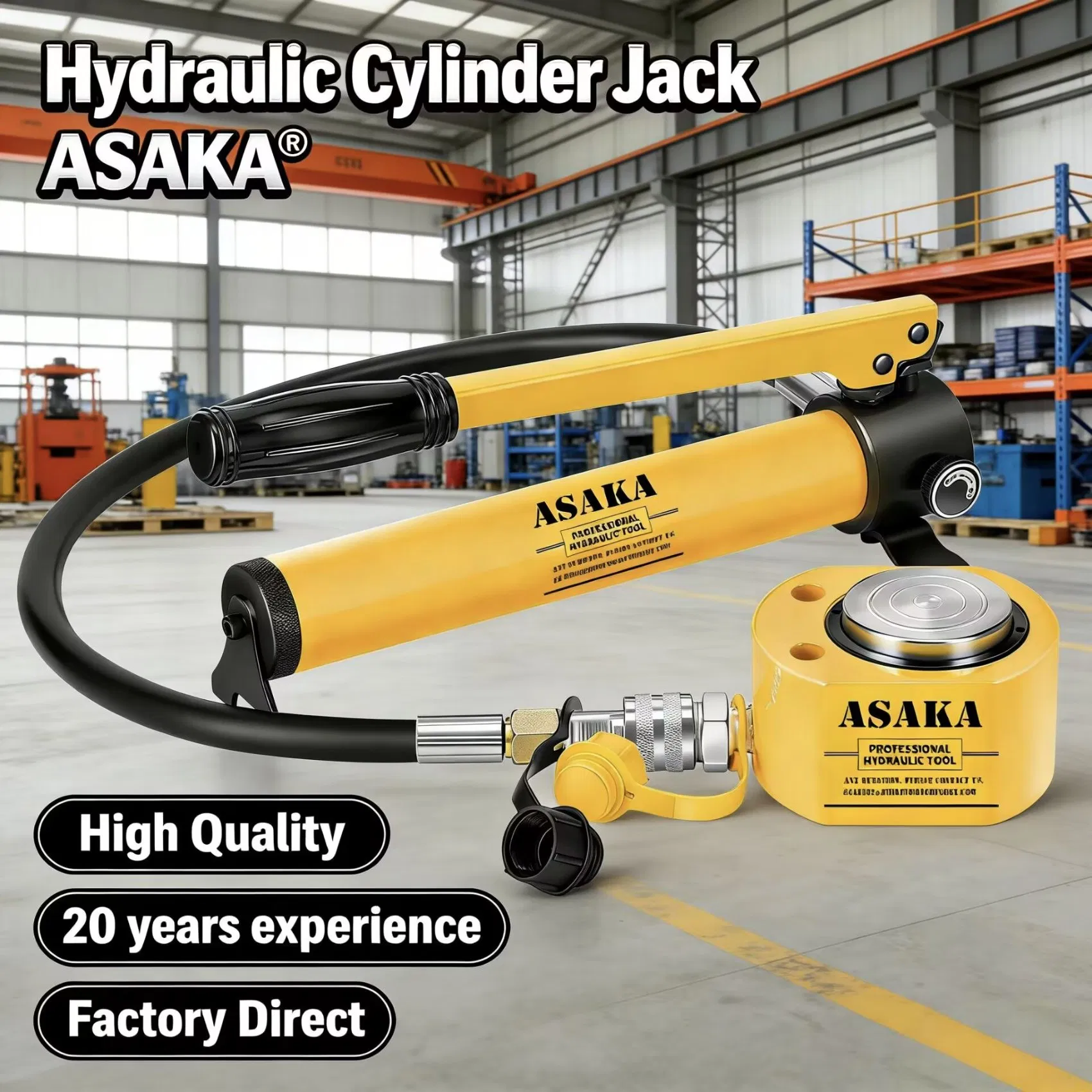 Portable Durable Lifting Tool Double Acting Hydraulic Cylinder Jack