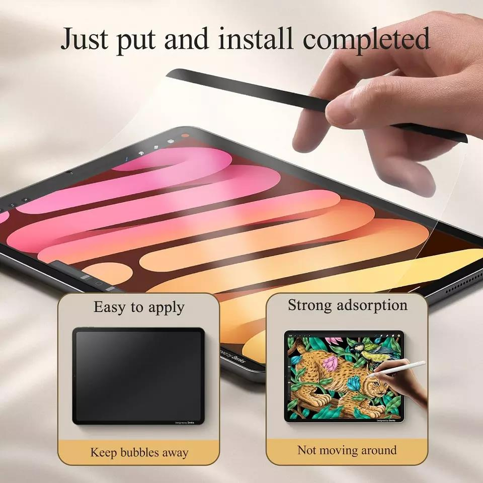 Защитное стекло с магнитной фиксацией и приватностью для iPad Air/PRO