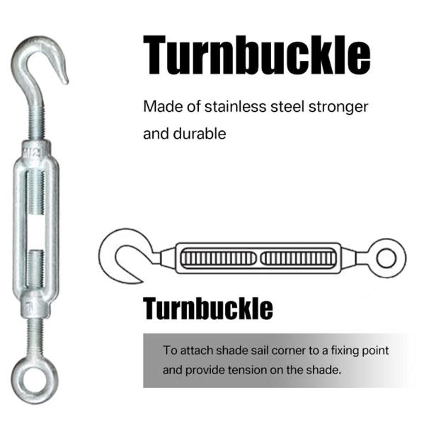 Factory Sales Stainless Steel Standard Wire Rope Turnbuckle Heavy Duty Lifting Wire Rope Turnbuckle