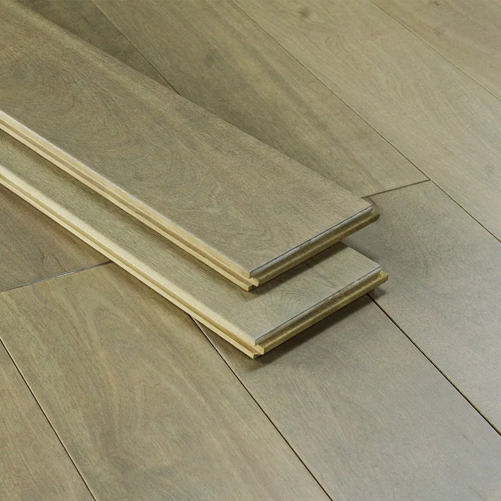 Premium 18mm Solid Birch Herringbone Flooring for Stylish Homes