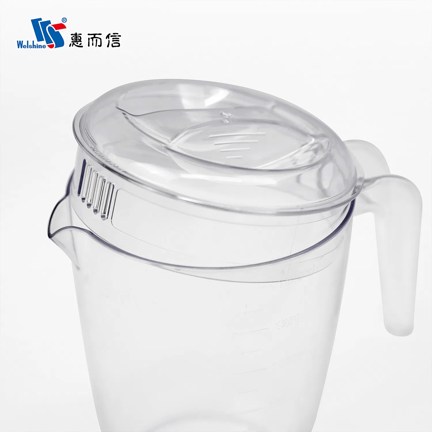 Plastic Measuring Cups with Handle Clear Unbreakable PC Beverage Pitcher Jugs Plastic Container