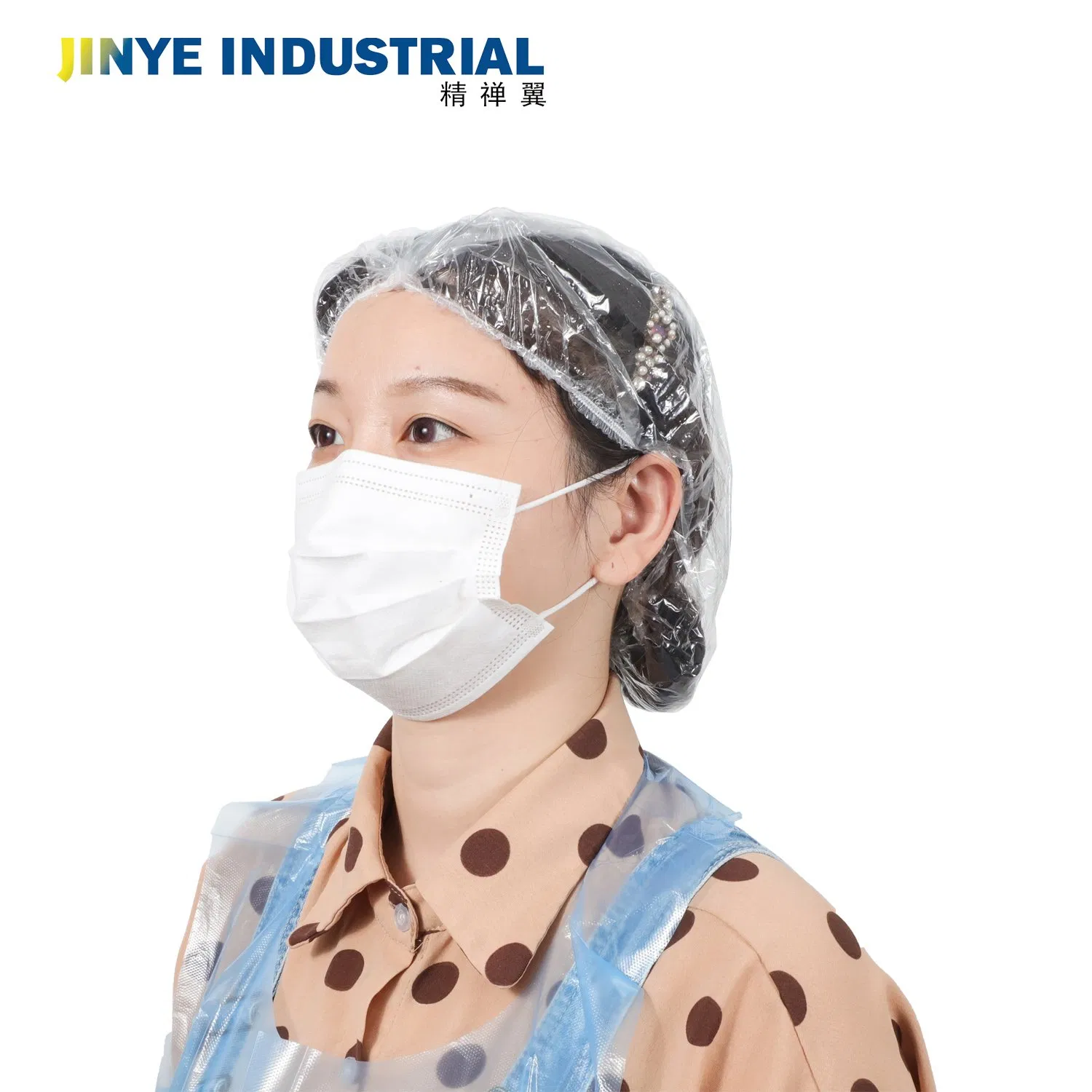 High Quality Elastic PE Disposable Plastic Shower Cap