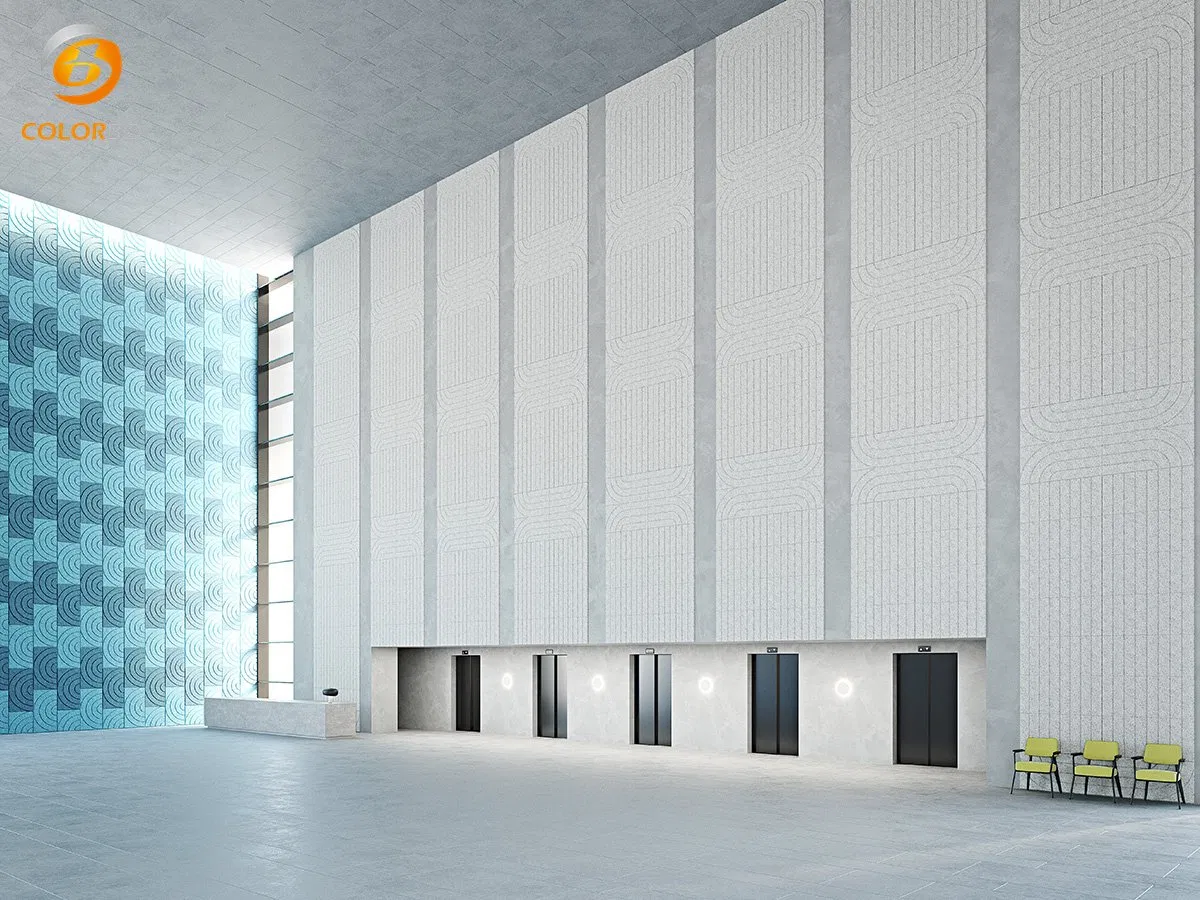 Natural Wood Acoustic Wall Tiles for Sound Absorption