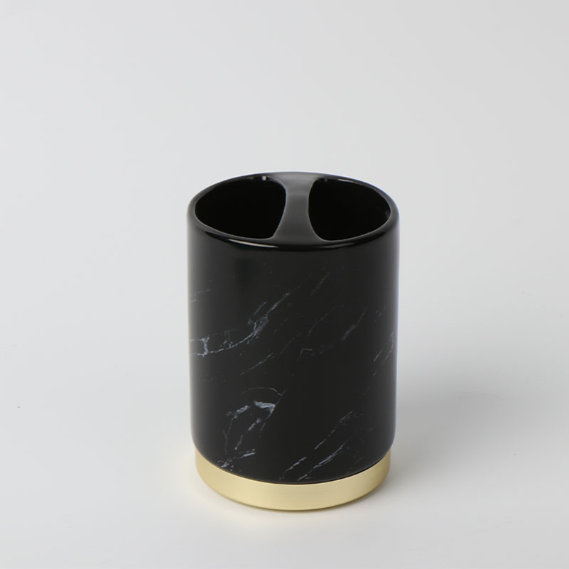 Neutral Tone Single Ceramic Cup for Main Use Bathroom Accessories