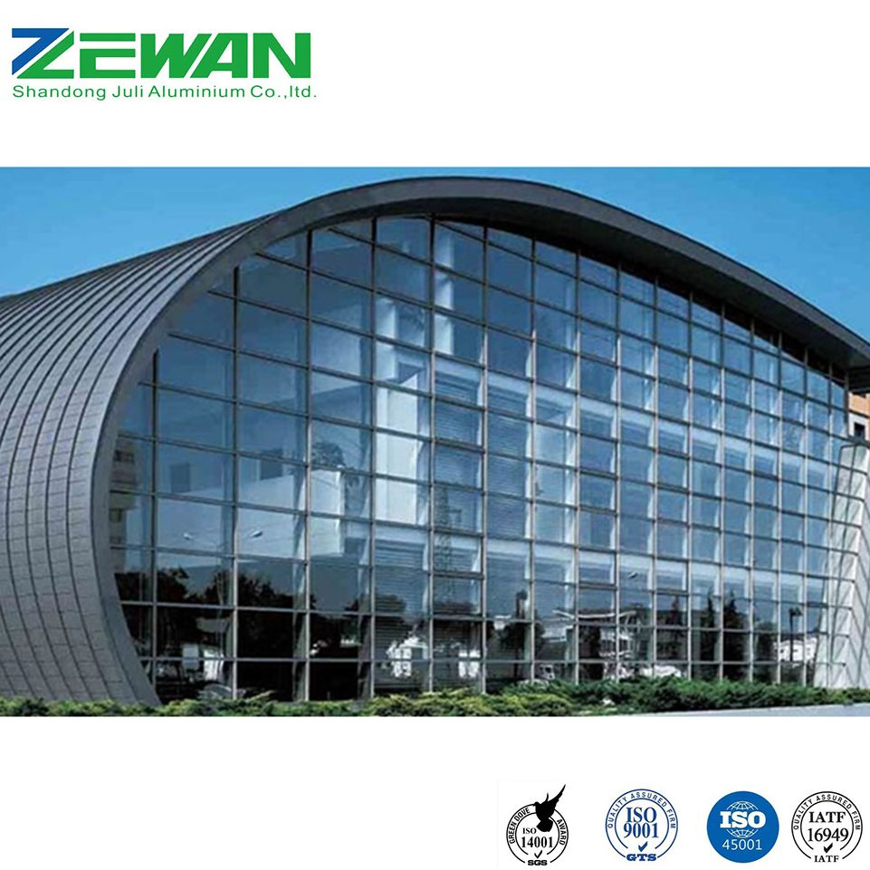 Modern Aluminum Curtain Wall Profile Supply Glass Aluminum Curtain Wall System