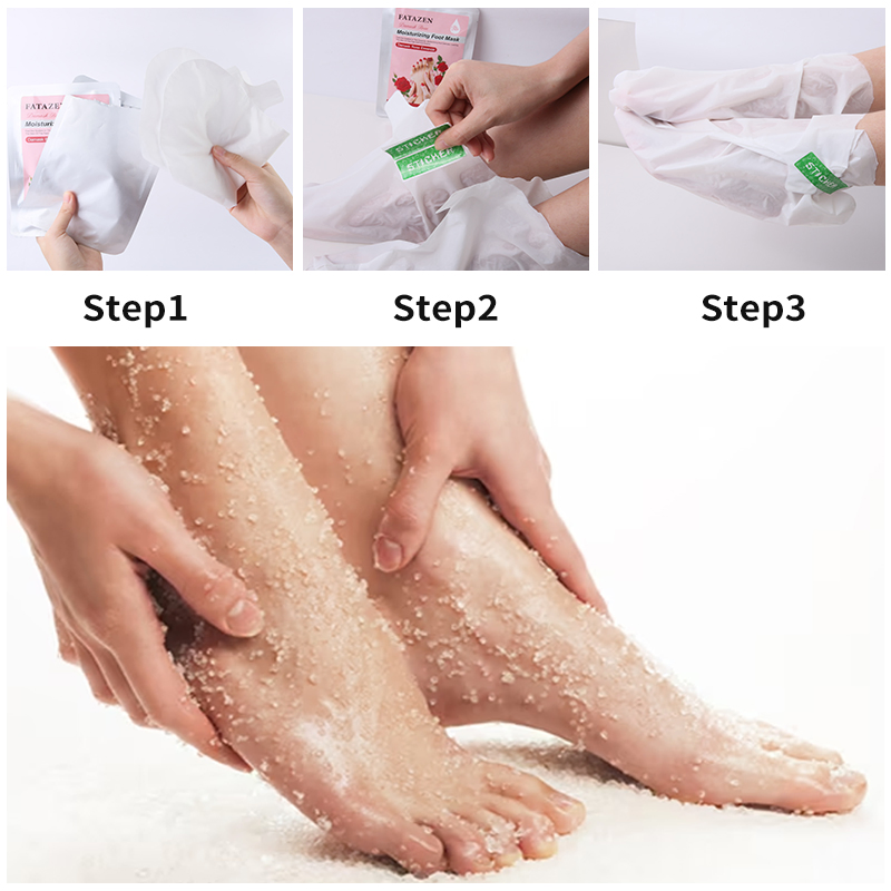 Deep Hydrating Exfoliating Moisturizing Remove Dry Dead Skin Soothing Rose Foot Mask