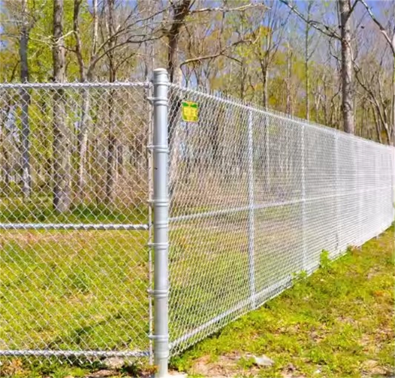 Galvanized Chain Link Fence Mesh Diamond Weave for Sport Field and Slope Protection
