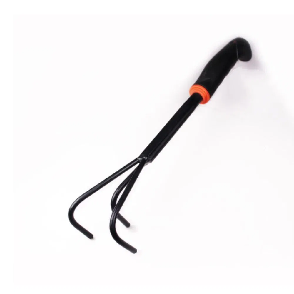 Gardening Tool Garden Cultivator with Black Rubber Grip Handle Ci11880