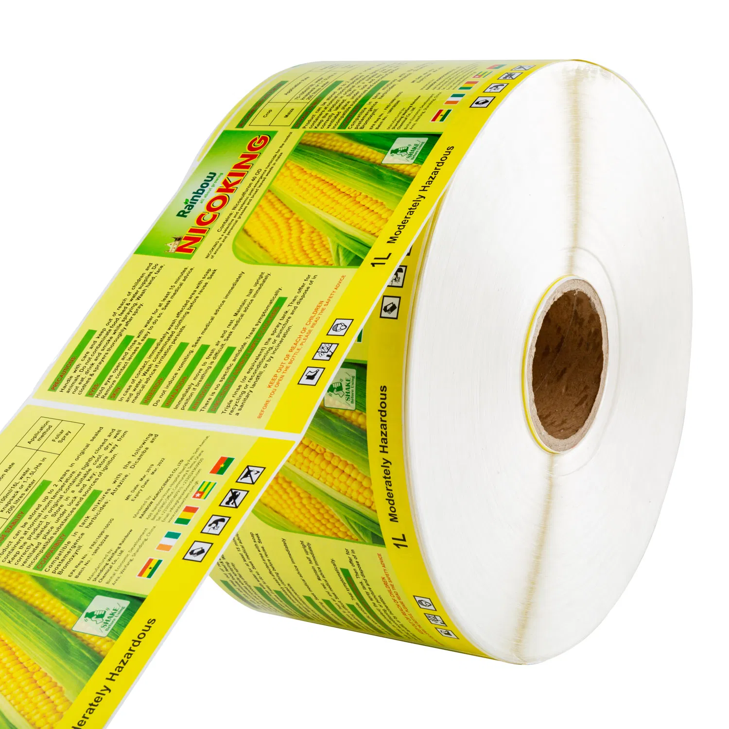 Cheap Price Printed Insecticide Pesticide Self Adhesive Bottle Label Sticker