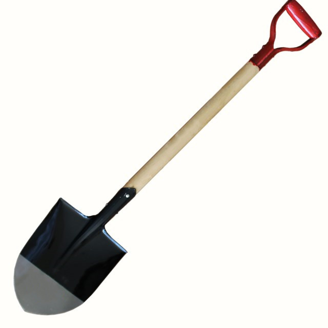 Wood Handle Spade Carbon Steel Snow Shovel Garden Tools Shovel