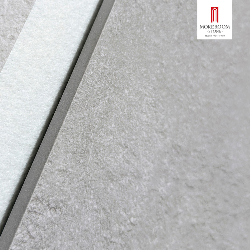 Glazed Porcelain Slab Sandy Grey Med Marble Tiles for High End Flooring