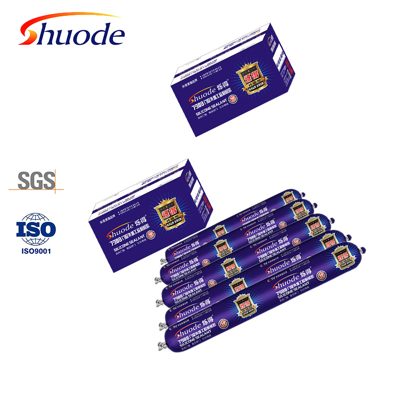 Waterproof Adhesive Sealant for Glass, High Viscosity, White Color