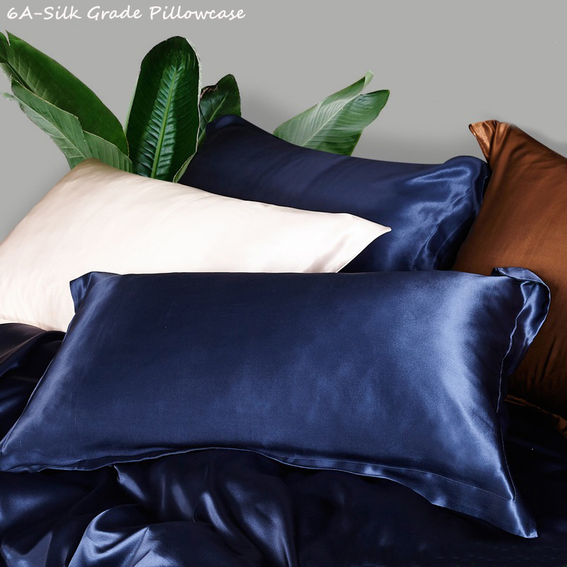 Custom Color Plain Silk Pillowcae Envelop Silk Pillowcase Eco Friendly