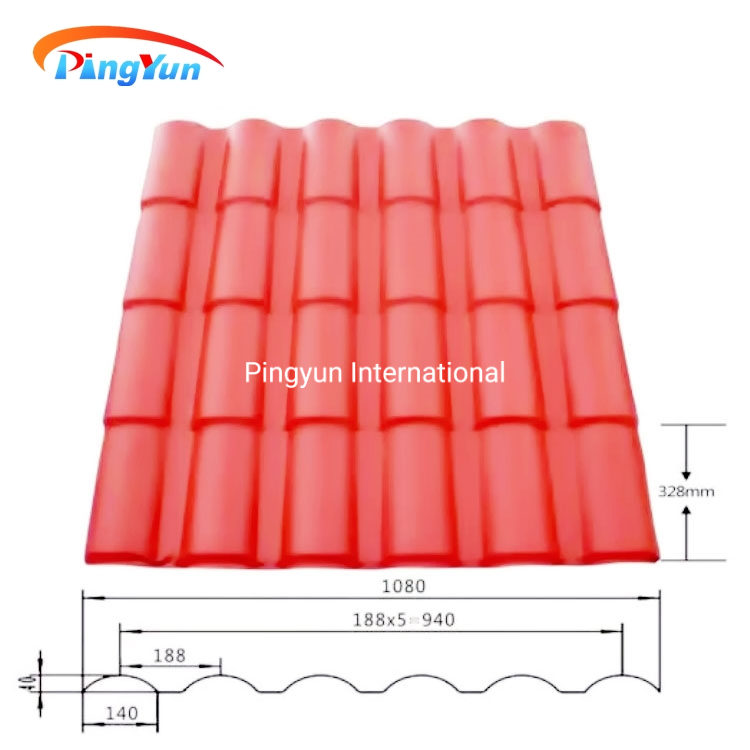 Roma Corrosion Resistance ASA Coated Synthetic Resin Roof Tile