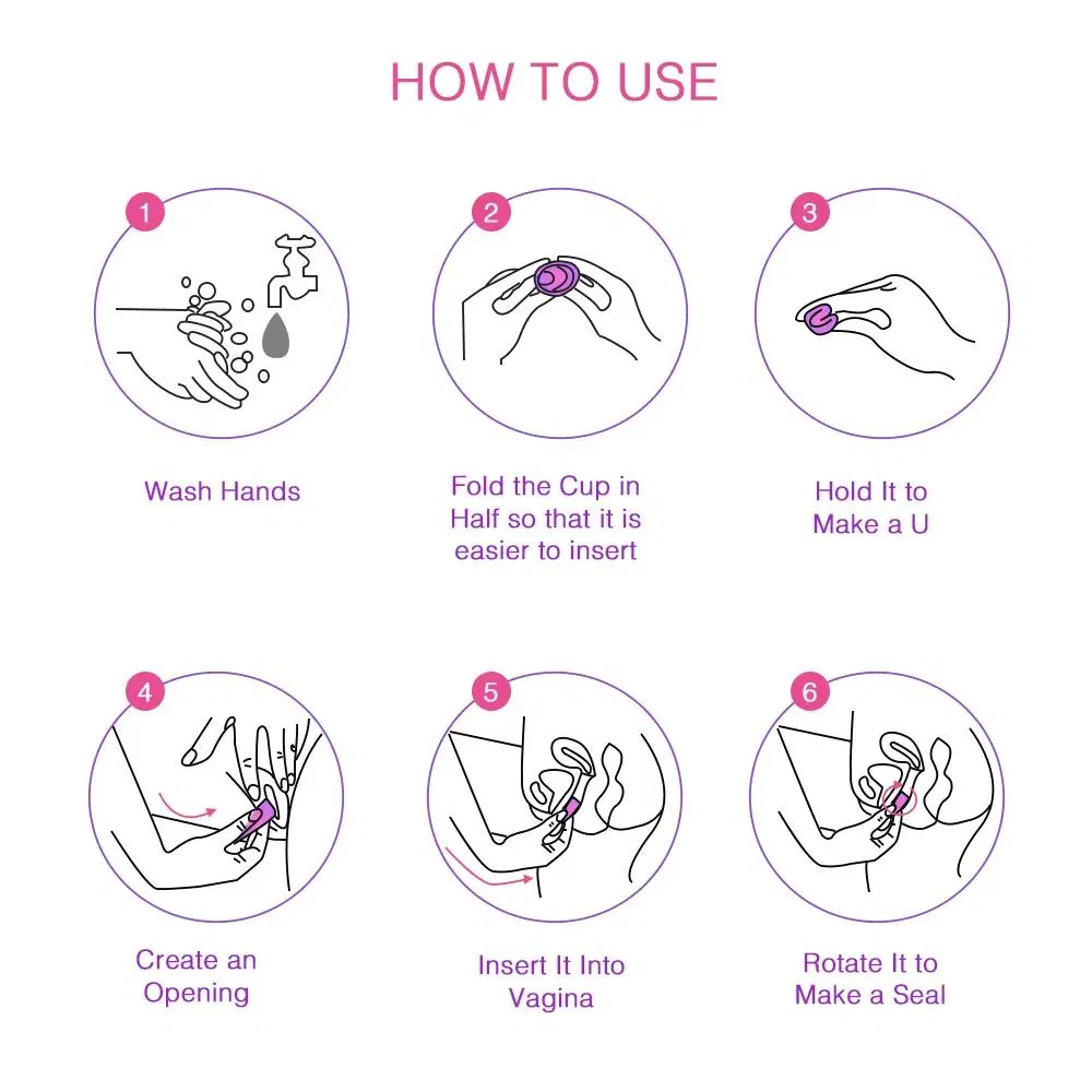 Menstrual Cup Best Quality Medical Silicone Reusable Menstrual Cup
