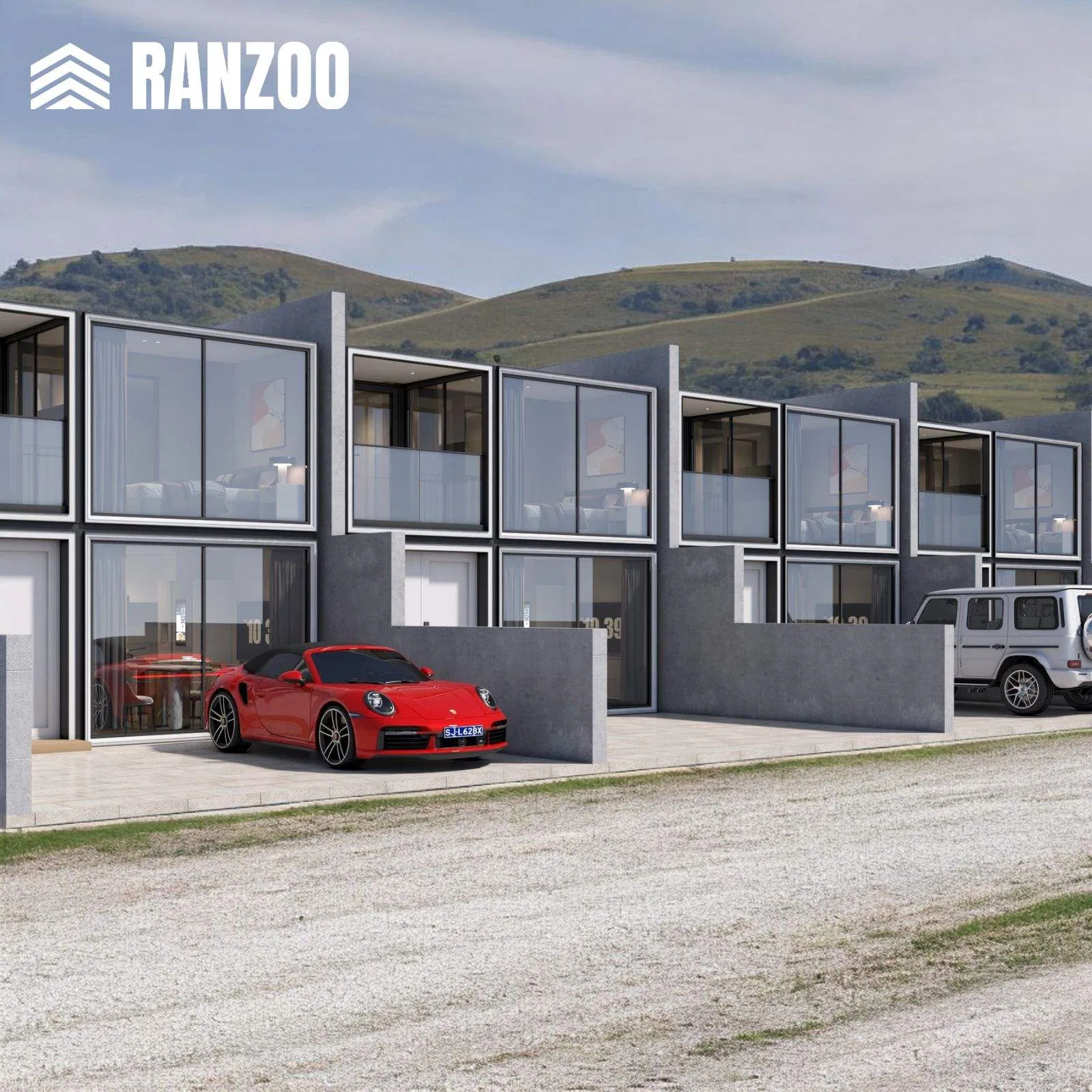 Ranzoo Portable Mobile Container tiny smart modular prefabricated Home with Customizable Features