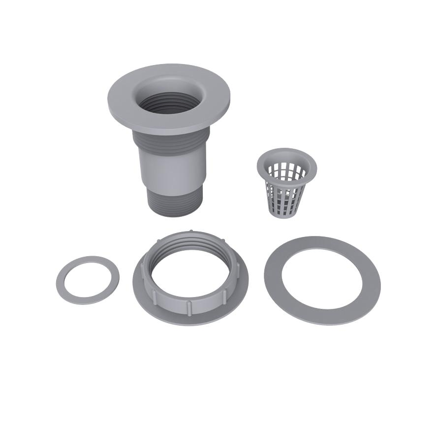 Safe Gray U-Tube Deodorizer for Sink Set Eyewash Shower