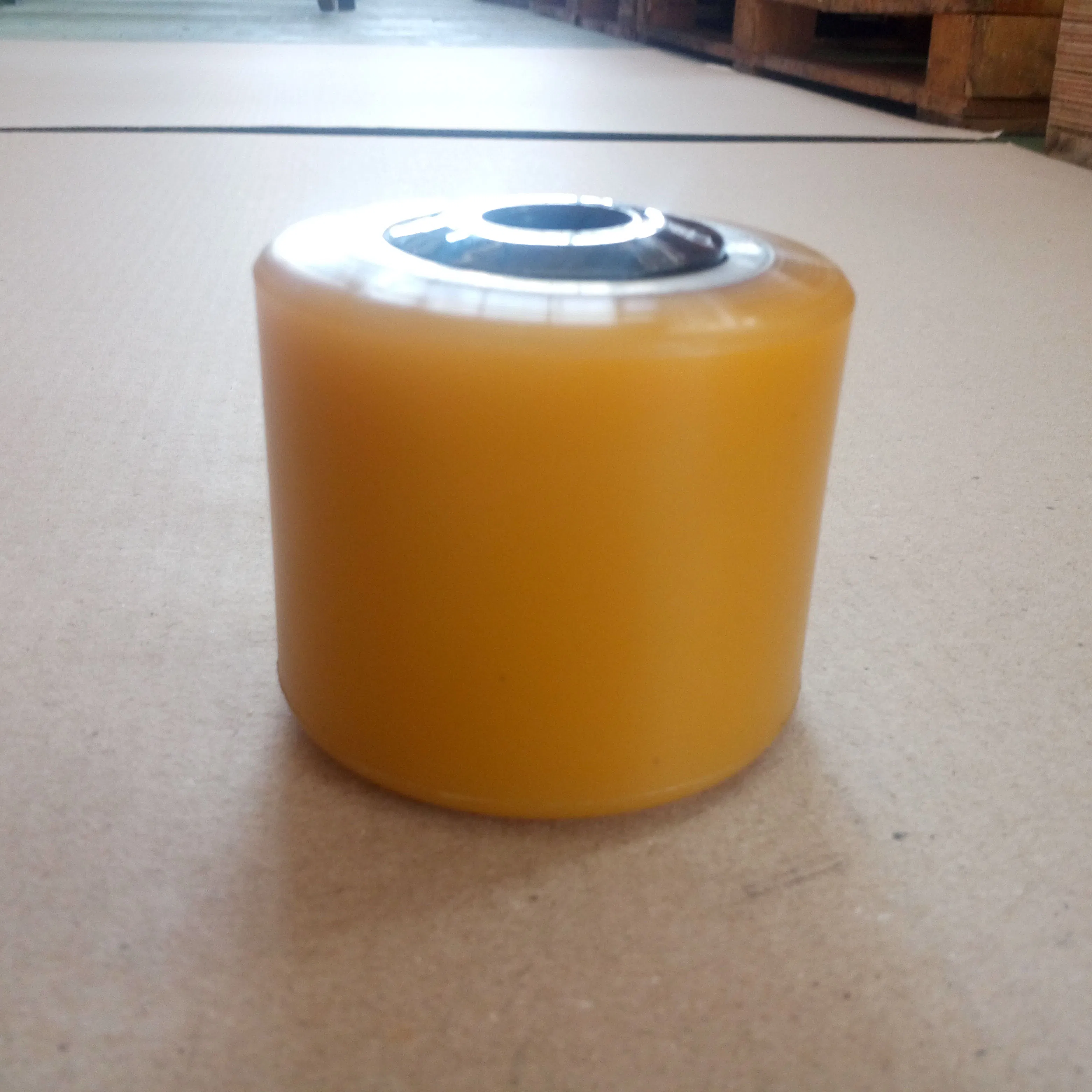 Factory Customize Durable Industrial PU Load Roller Coating Polyurethane Solid Casters Wheels