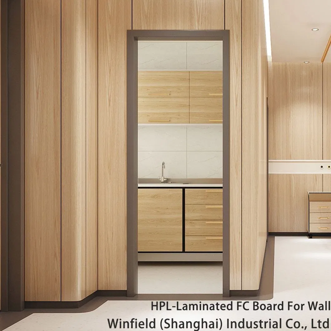 Fireproof Wall Panels Melamine Laminate Fiber Cement Board Moisture Resistant Interior Wall Cladding