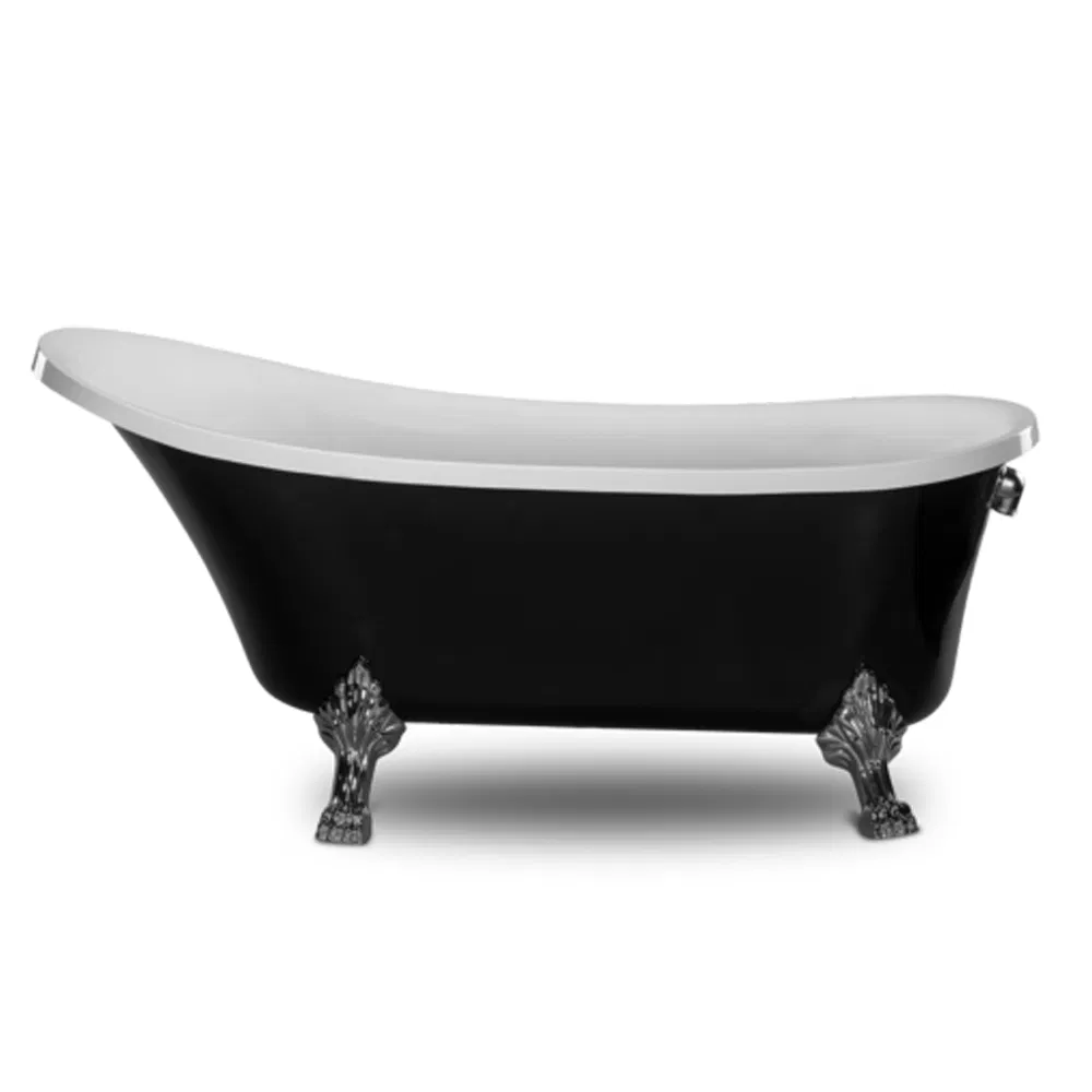 Popular Hot Sale Soaking Pure White Acrylic Bathtub for Adults