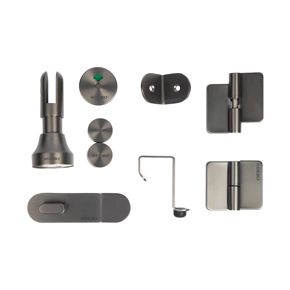 Debo Latest Design HPL Washroom Cubicle Accessories Compact Toilet Partition Manufacturer