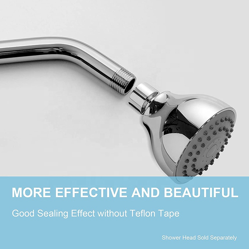 High Quality Bathroom 6 Inch Round Wall Mount Stainless Steel Polished Chrome Ss Shower Arm