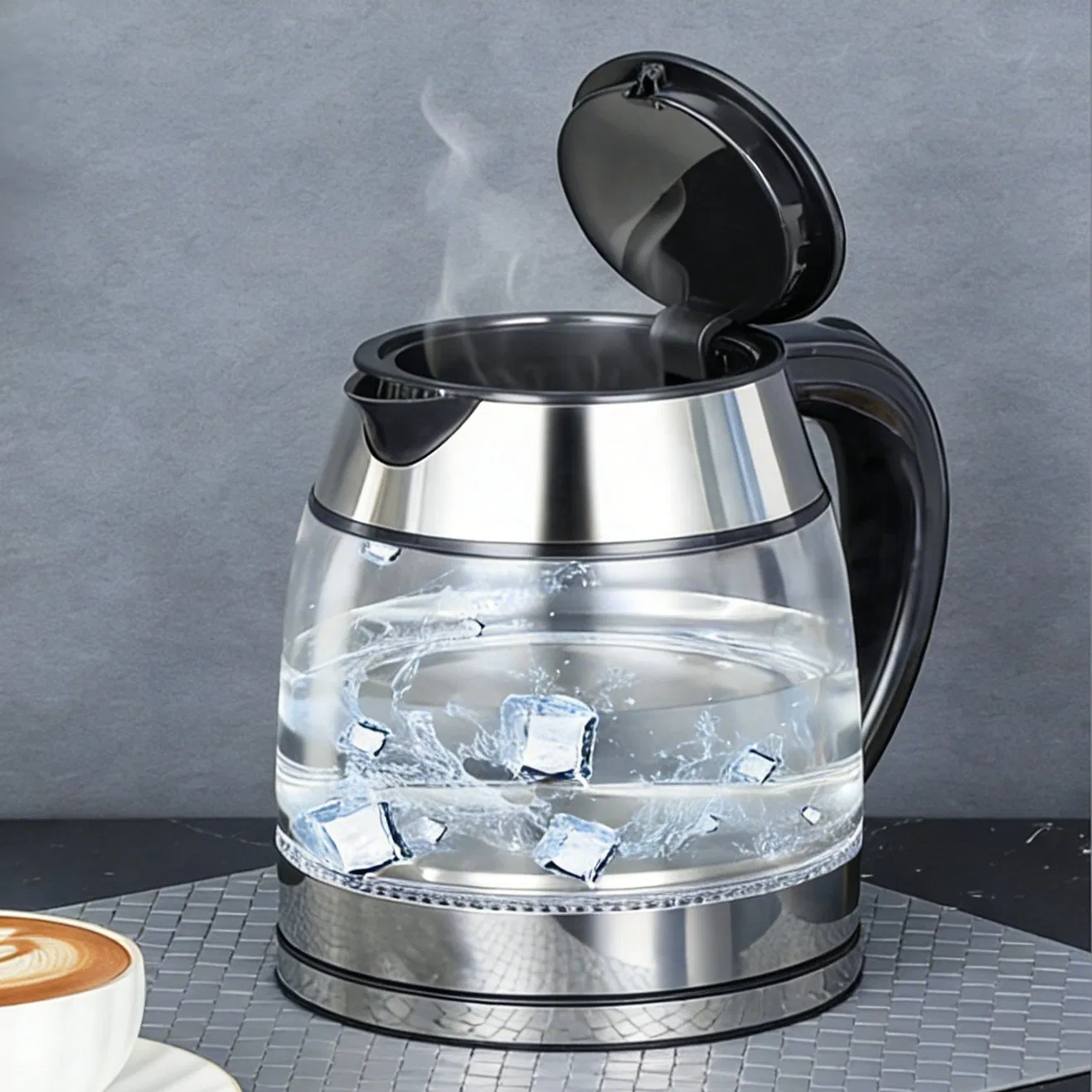 1.8L Electric Water Kettle with Auto Shut-off for Fast Heating