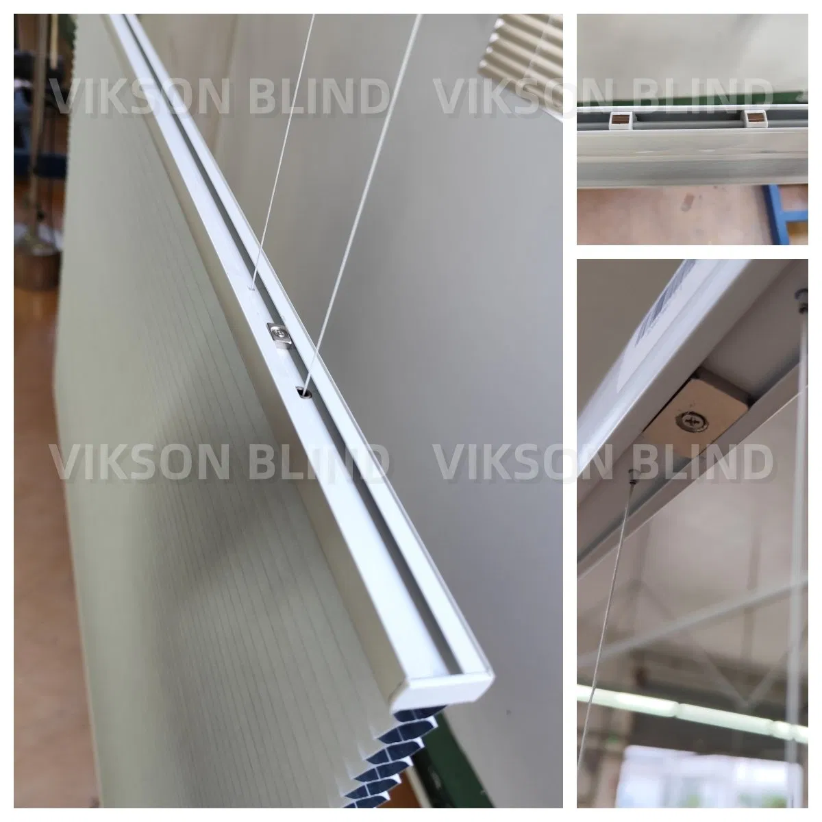 Vikson Smart Motorized Window Cellular Blinds up Down Blackout Cellular Honeycomb Shade