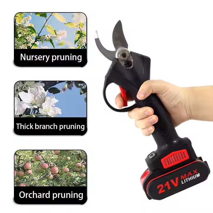 Wholesale Industrial DIY Grade Labor Saving Garden Pruner Lithium Electric 2.5 Opening Brushless Scissors Rough Cut Shears