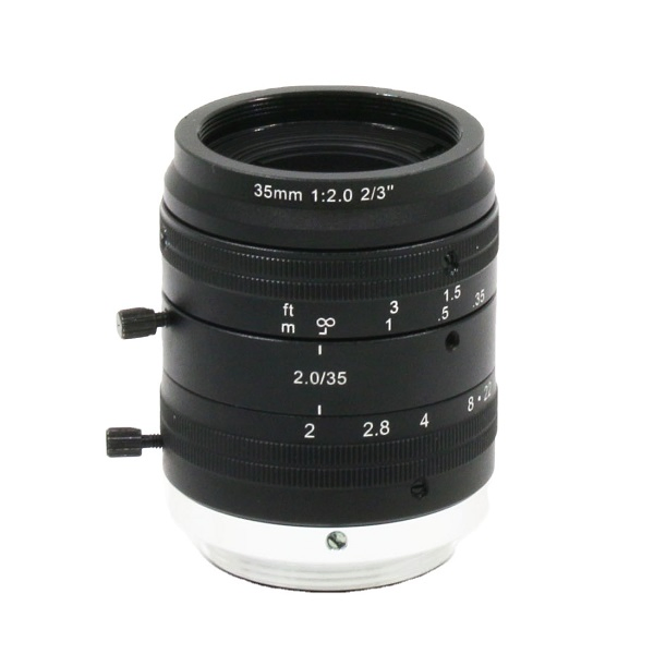 Объектив C-Mount 35mm F2.0 10MP для машинного зрения
