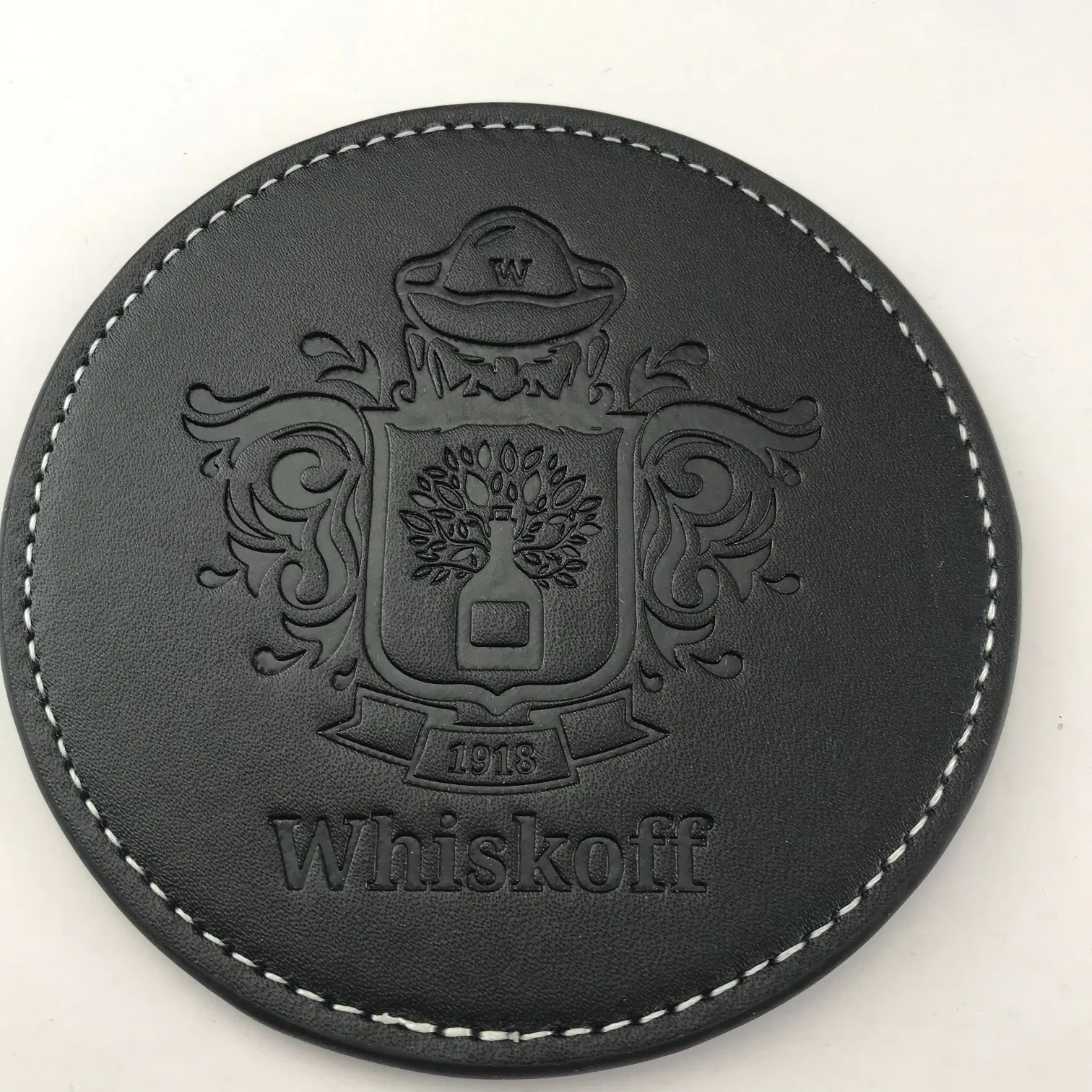 PU Leather Case Stainless Steel Lens Makeup Mirror