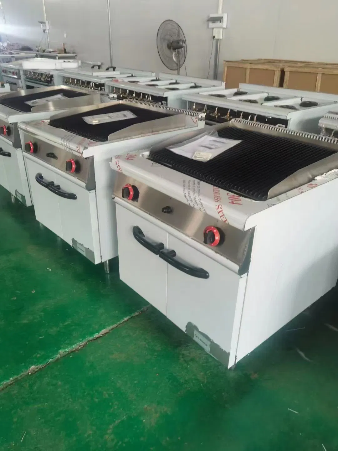 Electric Commercial Cooking Range with Square Hot Plate Combination Oven