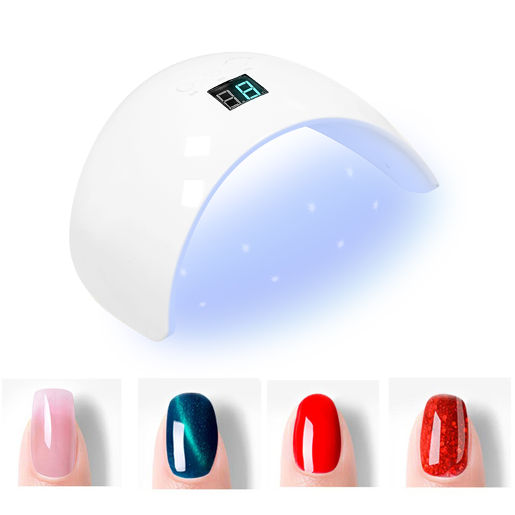 LCD Display Screen 15W Portable Finger Nail Dryer Lamp Curing UV LED Gel