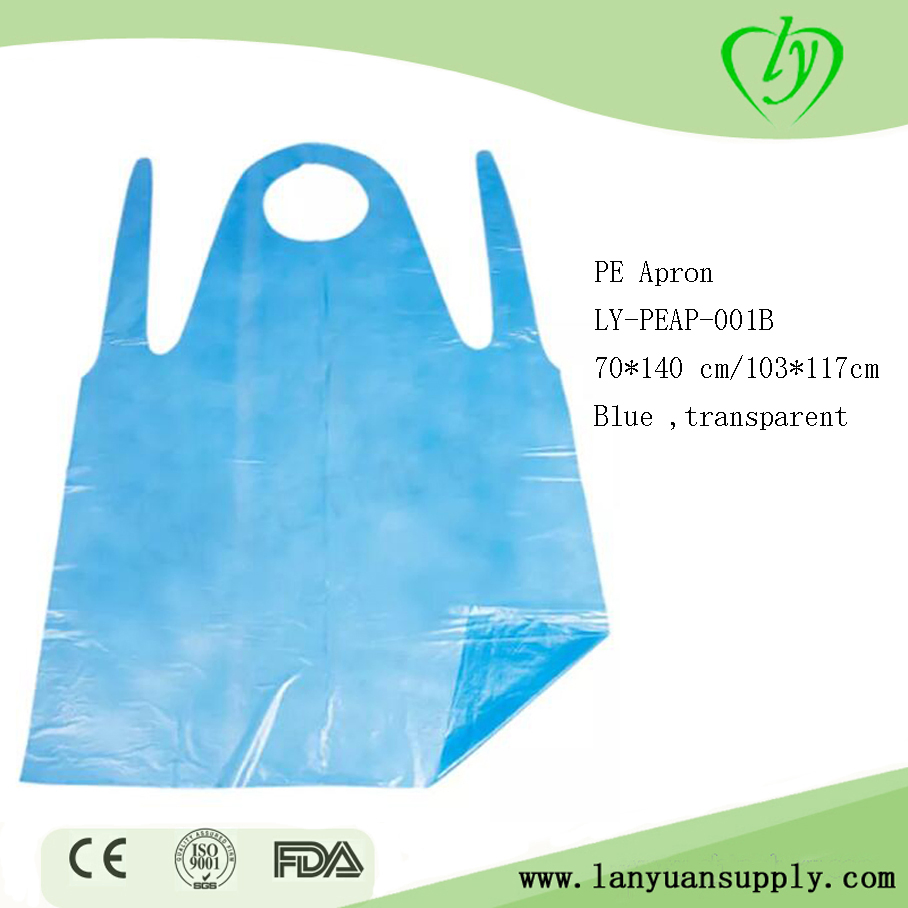 Ly Disposable Plastic White PE Apron