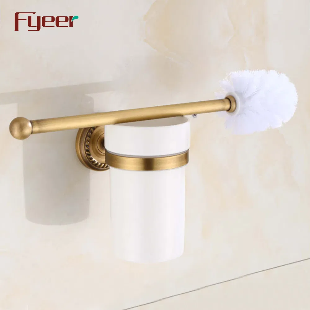 Держатель для туалетного ёршика Fyeer Antique Brass