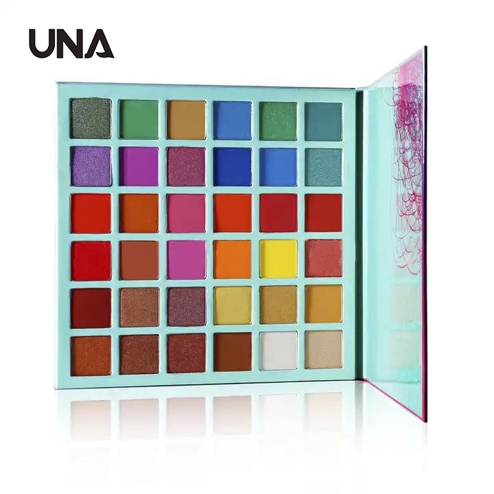 Wholesale Custom Logo High Quality Matte Shimmer Colorful Glitter Eye Shadow Palette 36 Rainbow Color Eyeshadow Palette