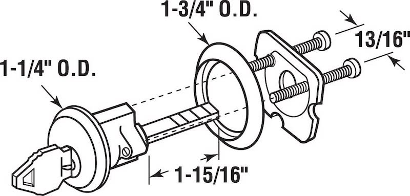 Customizable Door Lock Accessories Brass Door Cylinder Lock